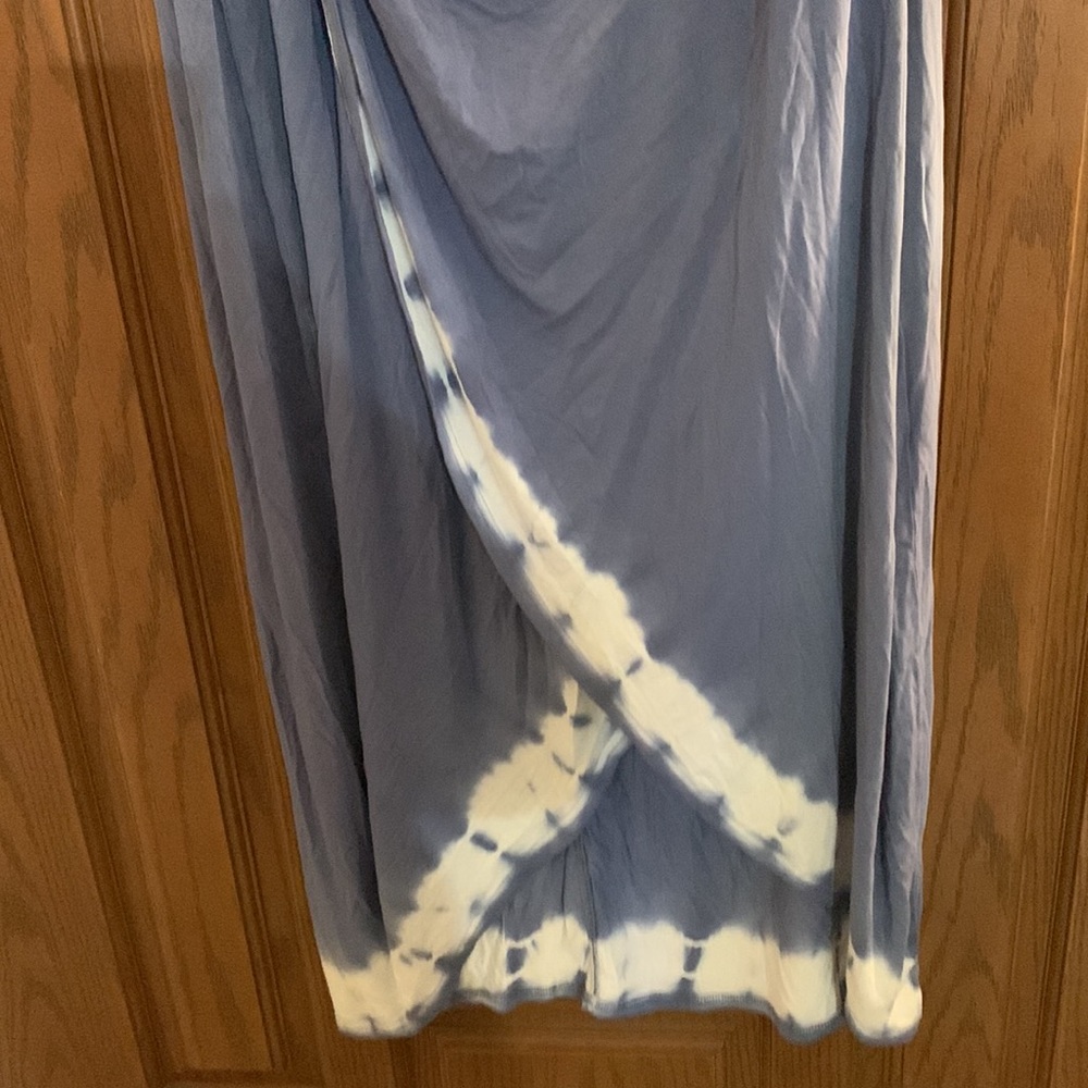 Seven7- Blue & White Cascade Hem Dress - Size 1X-NWT - Picture 3 of 5